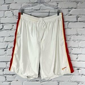 Nike Men’s 90’s Y2K Red White Yellow Reversible Basketball Shorts Heavy Large